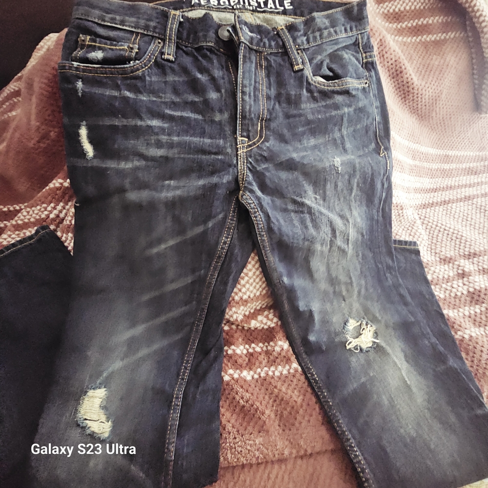 Aeropostale Blue Slim Straight Jeans